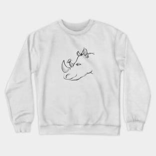 Rhino & Butterfly Crewneck Sweatshirt